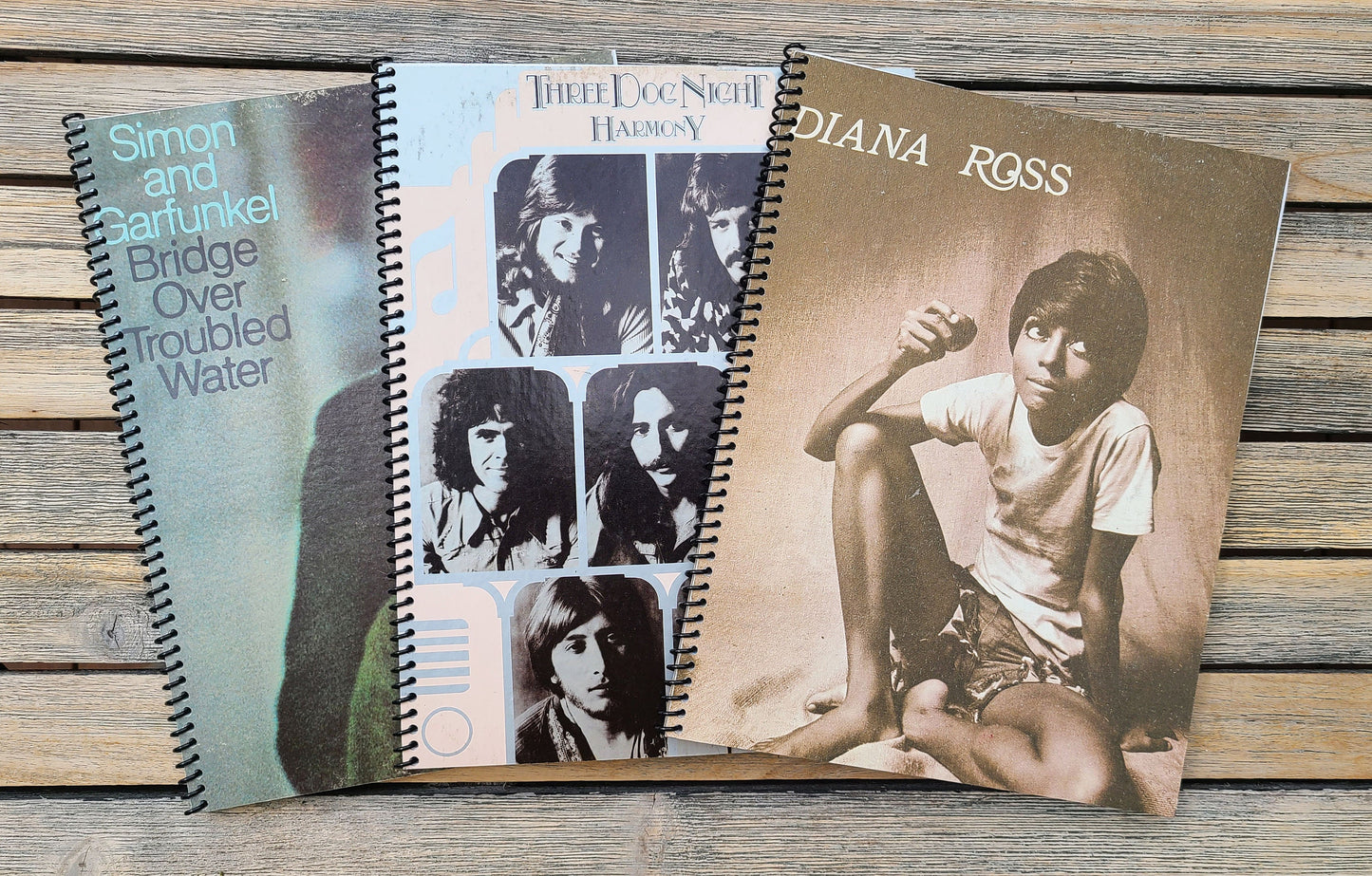 Lined Notebooks Upcycled from Vinyl Record Covers
