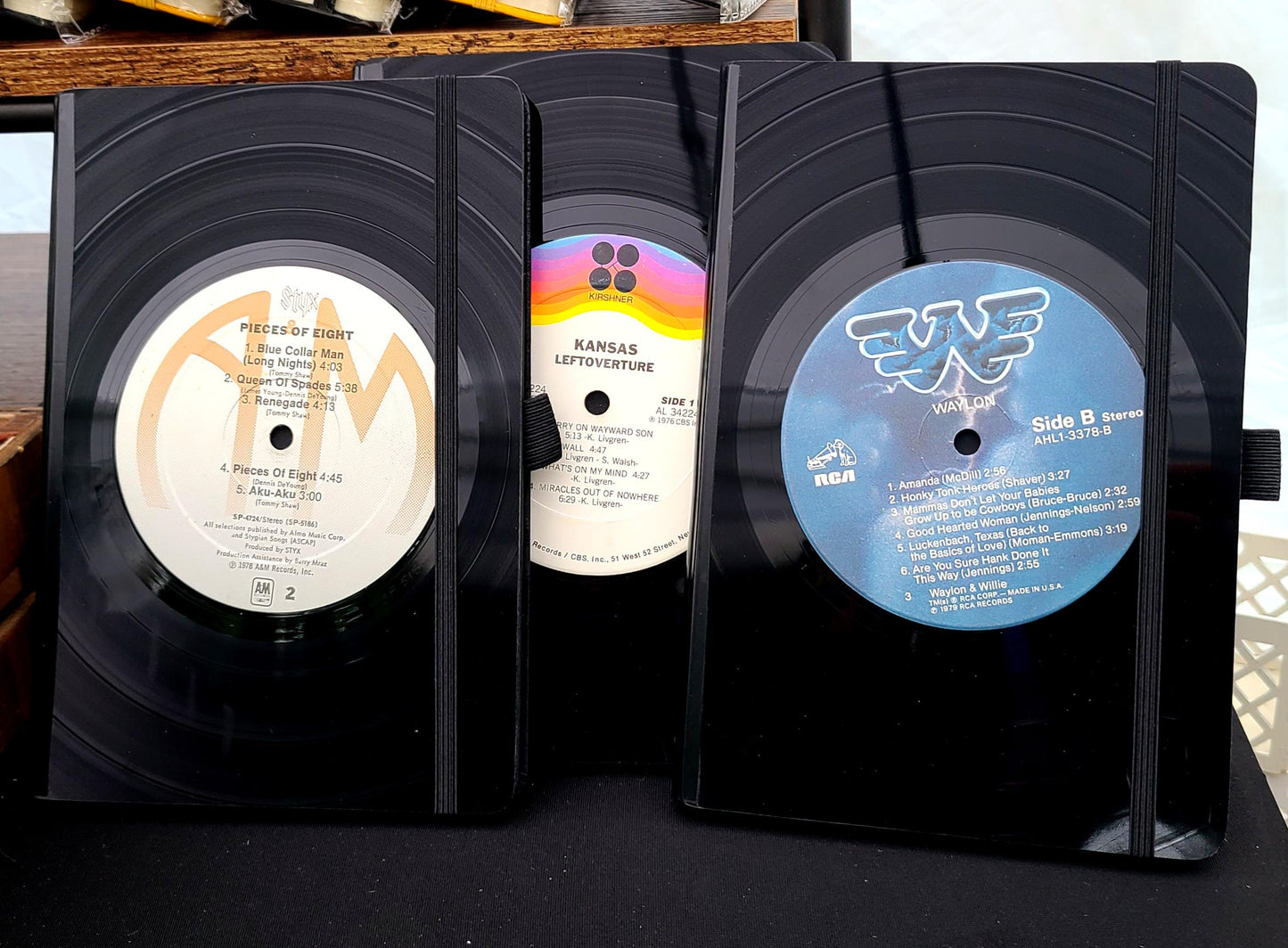 A5 (8×5.5) Hardcover Journal - Real Record Cover - 160 Lined Pages