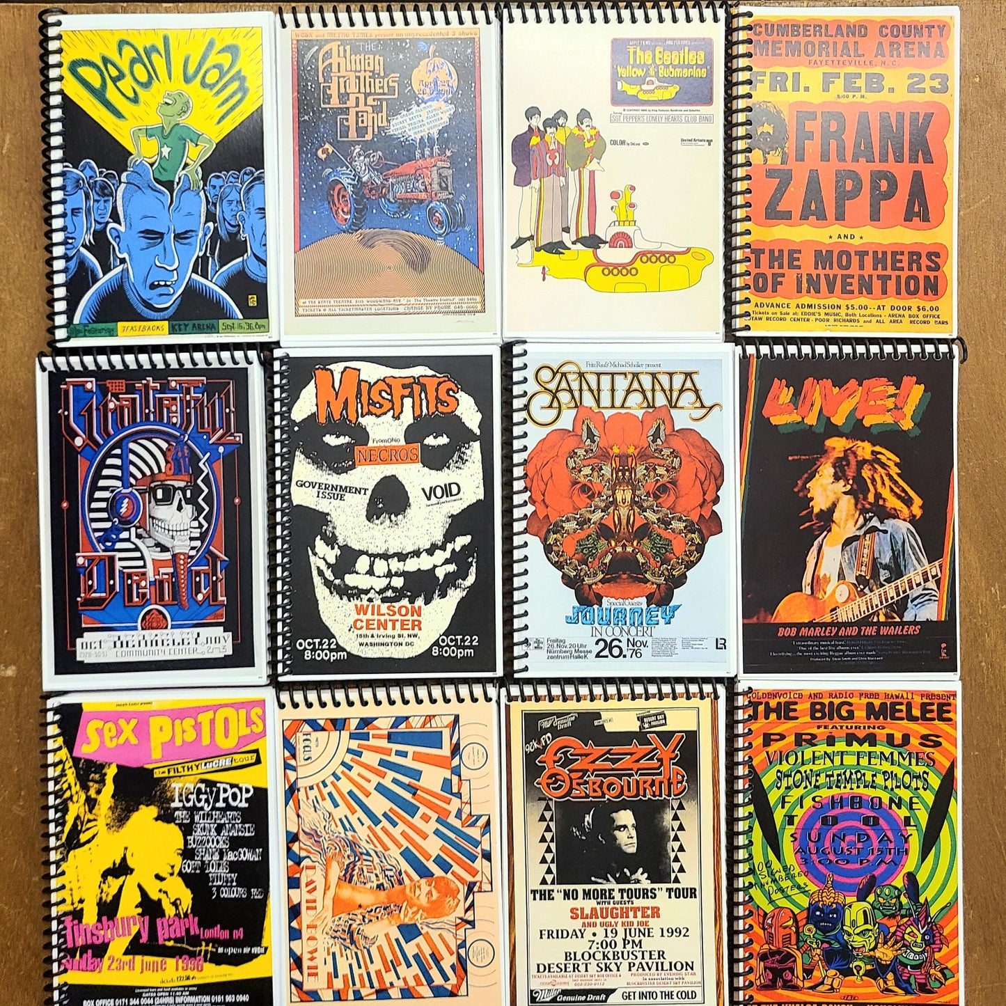 Mini Music Poster Sketchbook - 4x6, 100 Pages, Drawing Paper - Great Gifts For Music Lovers!